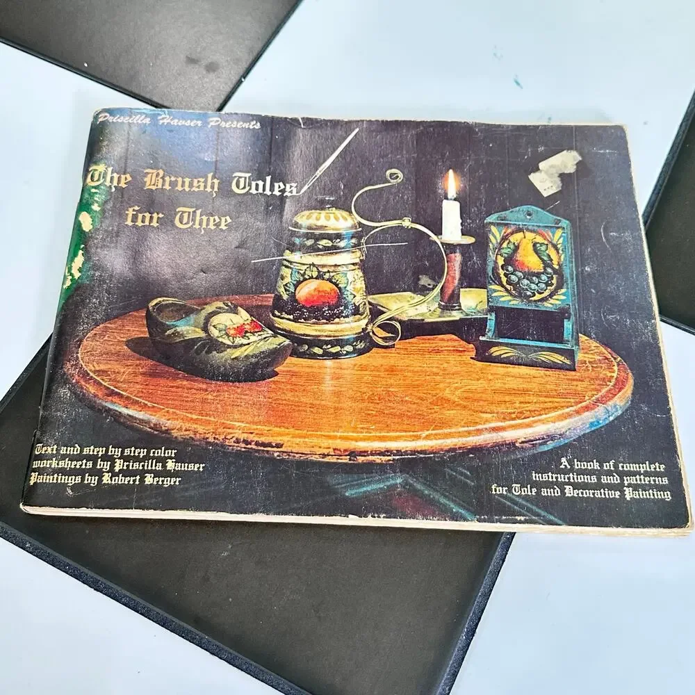 Vintage 1970s Toleware Decorative Tole Painting Book by Ann Witchell